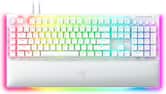 Razer - BlackWidow V4 Pro Full Size Wired Mechanical Green Clicky Switch Gaming Keyboard with Chroma RGB Backlighting - White