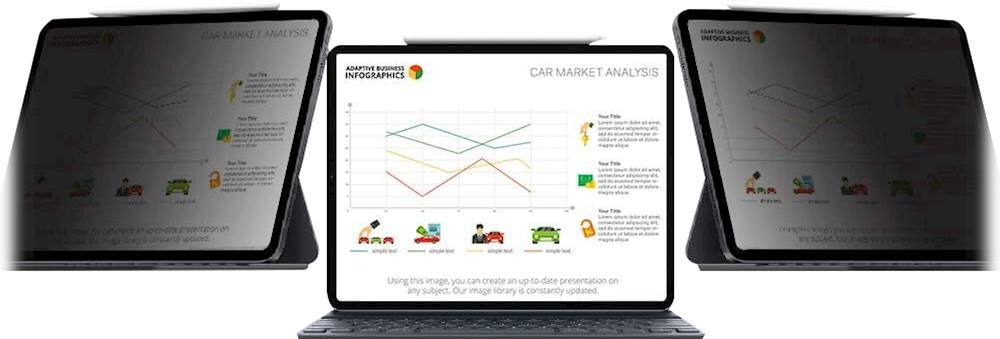 Alt View 11. SaharaCase - HD Privacy Glass Screen Protector for Apple iPad Pro 11" (2nd, 3rd, and 4th Gen 2020-2022) - Clear.