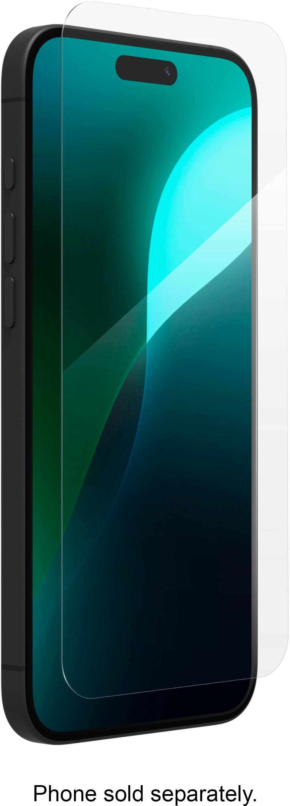 ZAGG - Glass Elite Screen Protector for Apple iPhone 16 Plus, iPhone 15 Plus - Clear