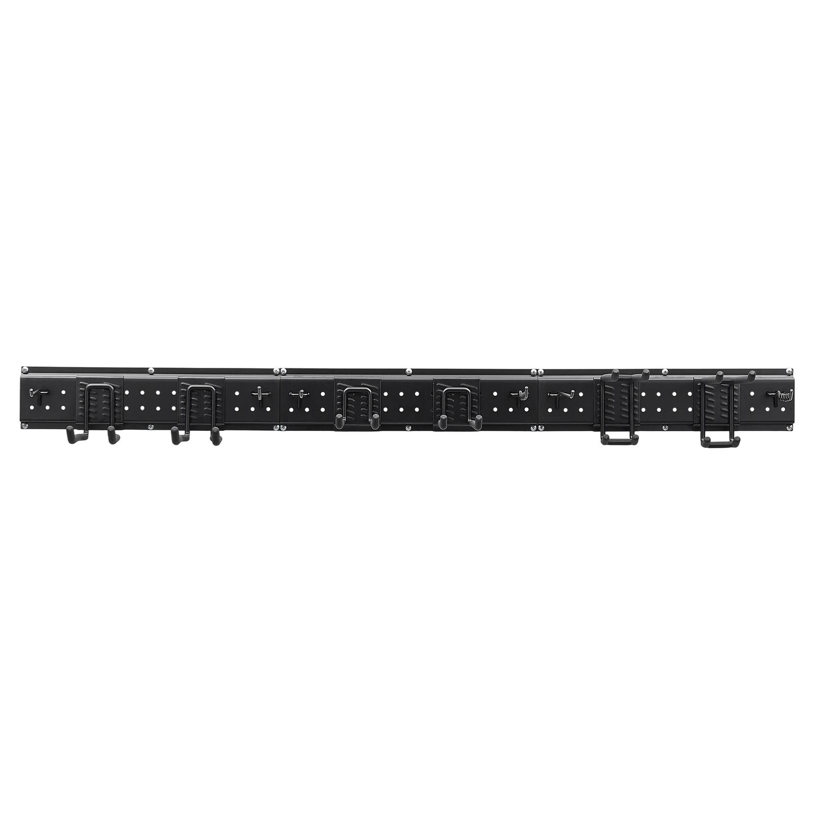 Alt View 5. VEVOR - Garage Tool Organizer 49.5 Inch 600 lbs Wall Mount Garden Tool Rack, Heavy Duty Garage Hanging Storage Rack Organization - Black.