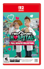 2 NINTENDO SWITCH TWO POINT HOSPITAL FULL HEALTH COLLECTION EVERYONE 10+ SEGA ENFANTS et ADULTES 10+ 10+ GAME-KEY CARD ! is Full required. game download See back via for the details. internet ESRB nintendo.com/eu/game-key-cards