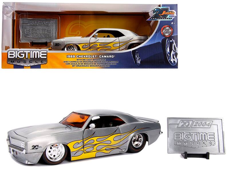20 2006 BIGTIME MUSCLE Jada ANNIVERSARY DIE CAST BIGTIME MUSCLE 1969 CHEVROLET CAMARO WITH DIE CAST MOSAIC TILE AVEC CARREAU EN MOSAQUE MOULE SOUS PASSION CON AZULEJO DE MOSAICO DE HIERRO MOLOCADO MIT DRUCKGUSS-MOSAIKPLATTCN 2 a 20 2004 BIGTIME MUSCLE