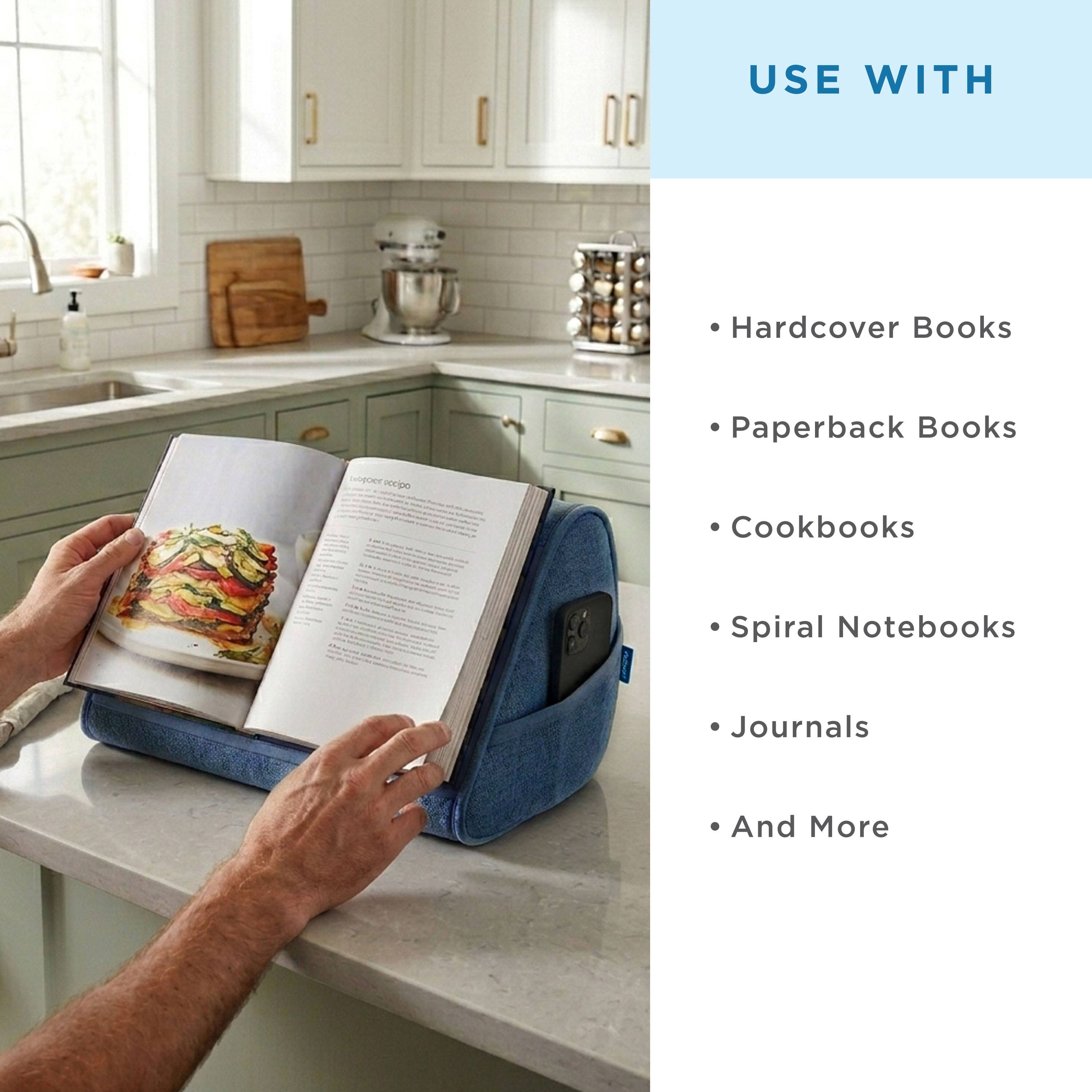 USE WITH  
- Hardcover Books  
- Paperback Books  
- Cookbooks  
- Spiral Notebooks  
- Journals  
- And More
