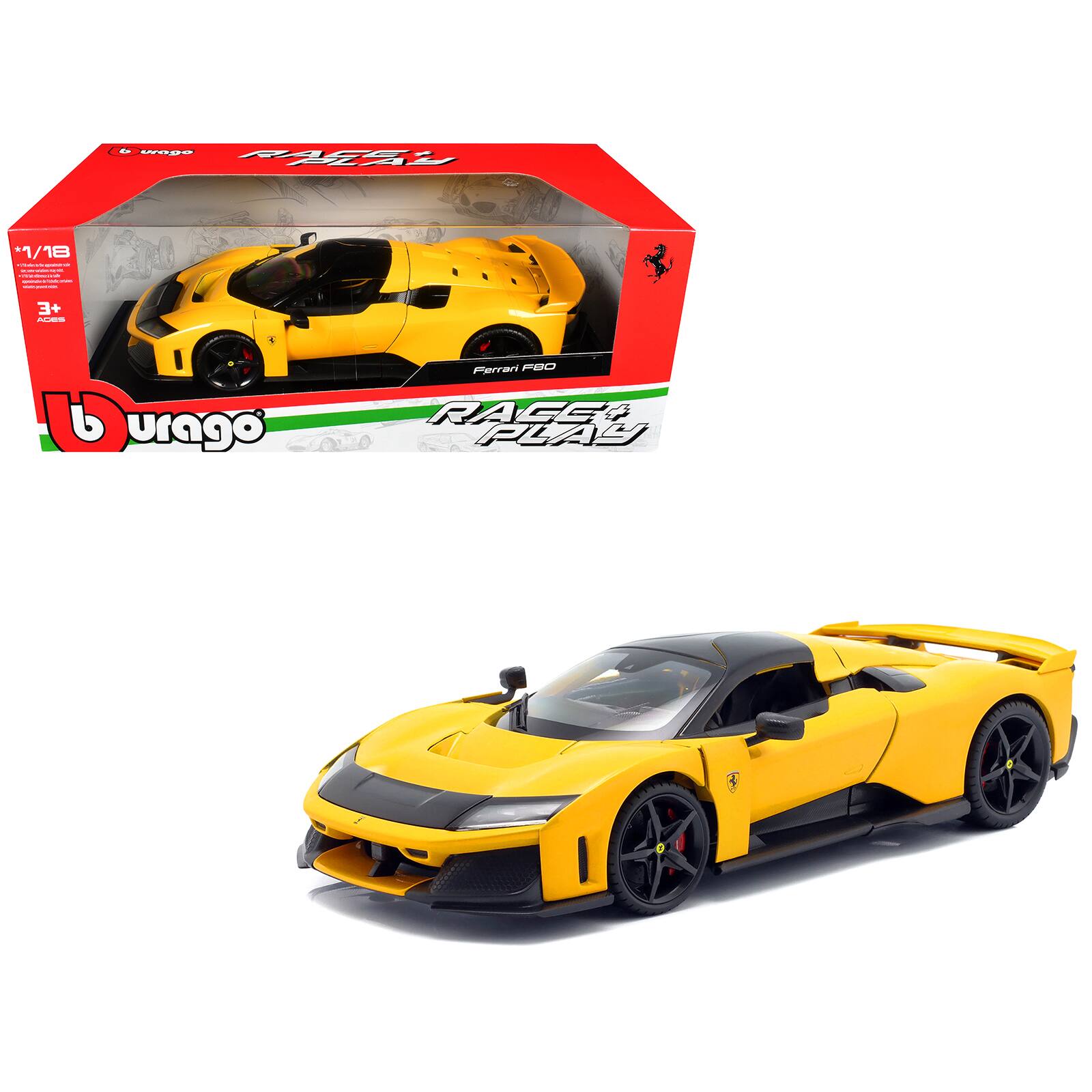 Ferrari F80 Yellow with Black Top 