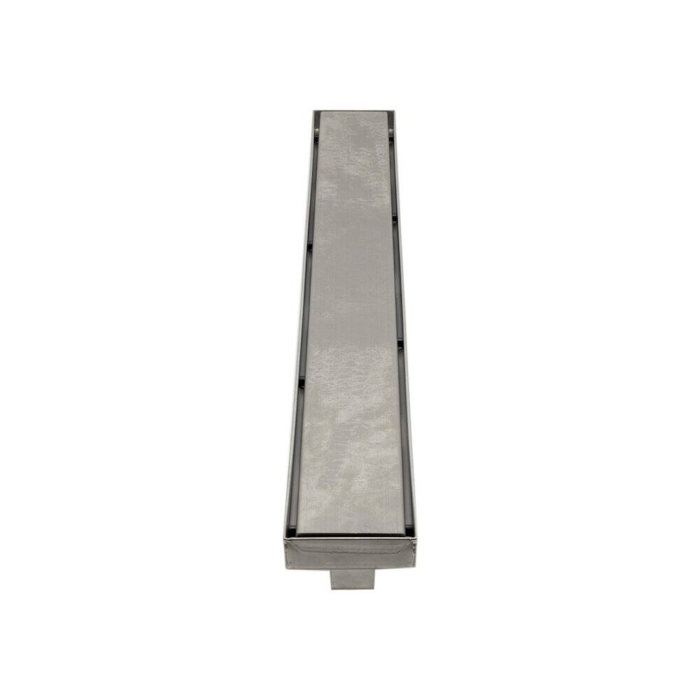 Alt View 1. Alfi - 36" Modern Brushed Stainless Steel Linear Shower Drain with Solid Cover - Stainless Steel.
