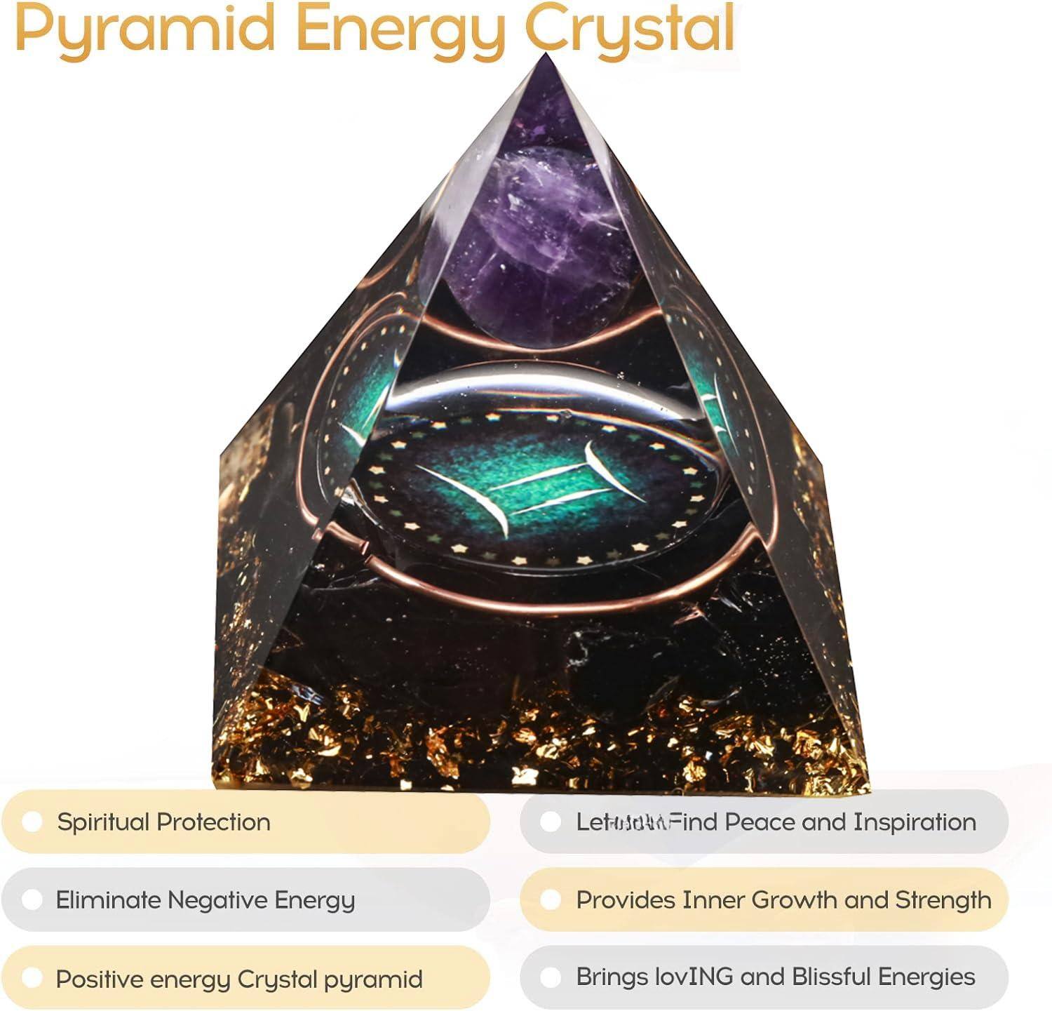 Pyramid Energy Crystal

- Spiritual Protection
- Eliminate Negative Energy
- Positive energy Crystal pyramid
- Let-at Find Peace and Inspiration
- Provides Inner Growth and Strength
- Brings lovING and Blissful Energies