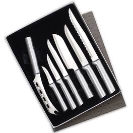 Rada - 7 Piece Starter Knife Set Part 2 with Gift Box, Handles - Silver