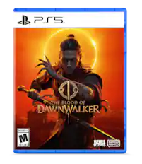PS5. THE BLOOD OF DAWN WALKER MATURE 17+ M ESRB REBEL BANDAI NAMCO
