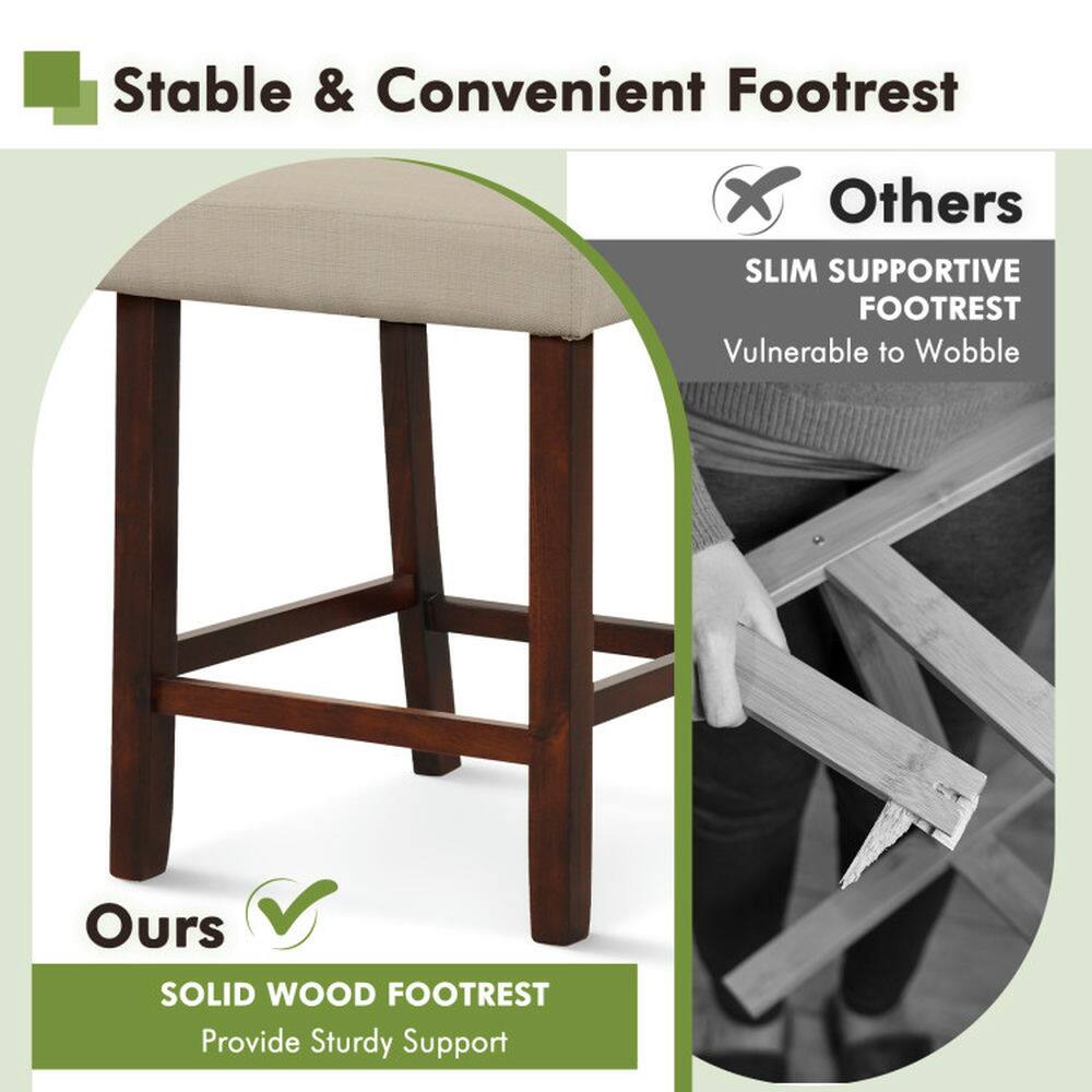Stable & Convenient Footrest

Others
SLIM SUPPORTIVE FOOTREST
Vulnerable to Wobble

Ours
SOLID WOOD FOOTREST
Provide Sturdy Support