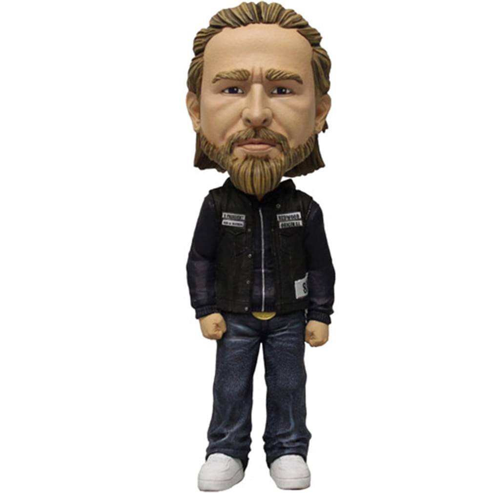 Front. Mezco Toyz - Sons Of Anarchy 6" Bobblehead Figure Jax - Black.