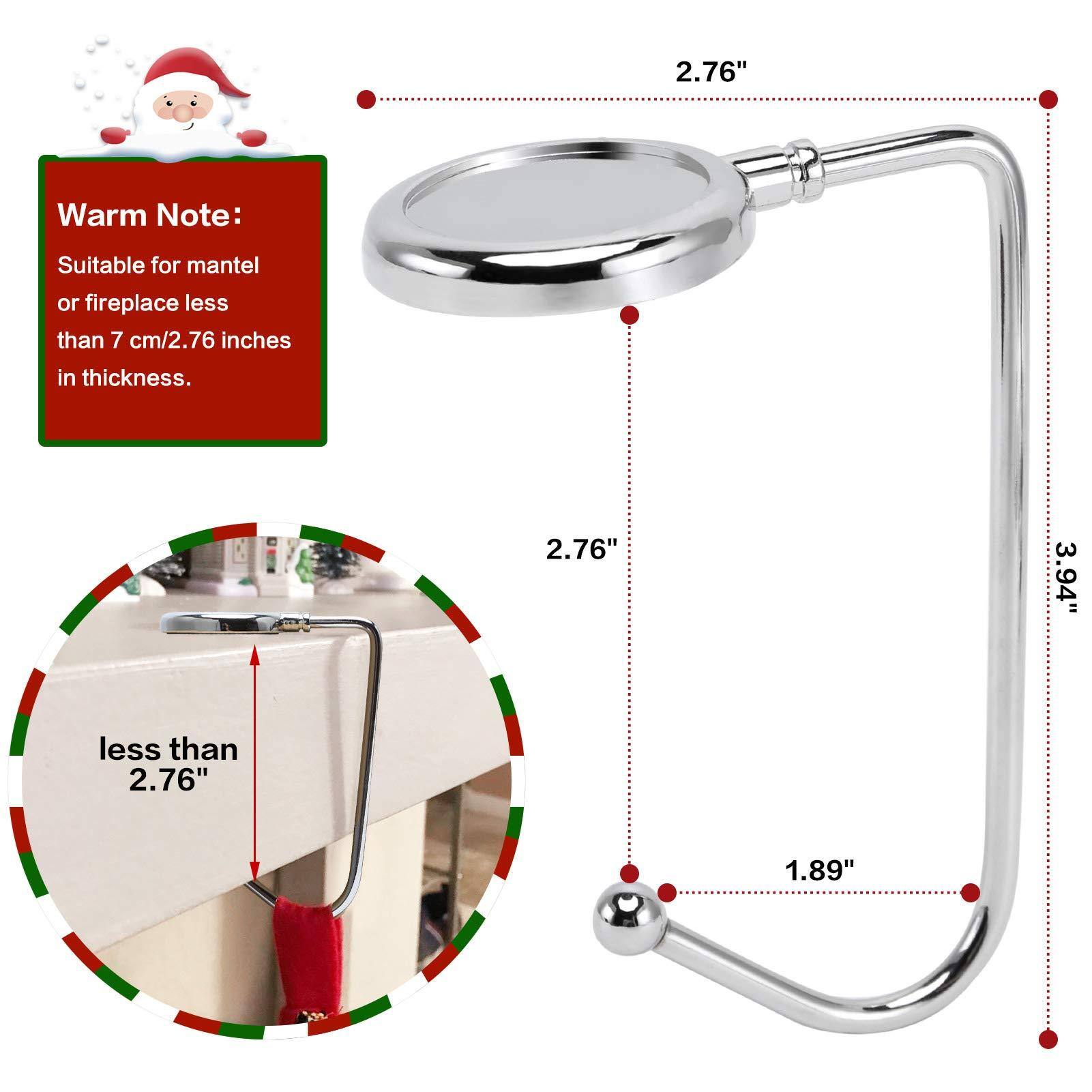 Warm Note:  
Suitable for mantel or fireplace less than 7 cm/2.76 inches in thickness.

2.76"  
3.94"  
1.89"  
less than 2.76"