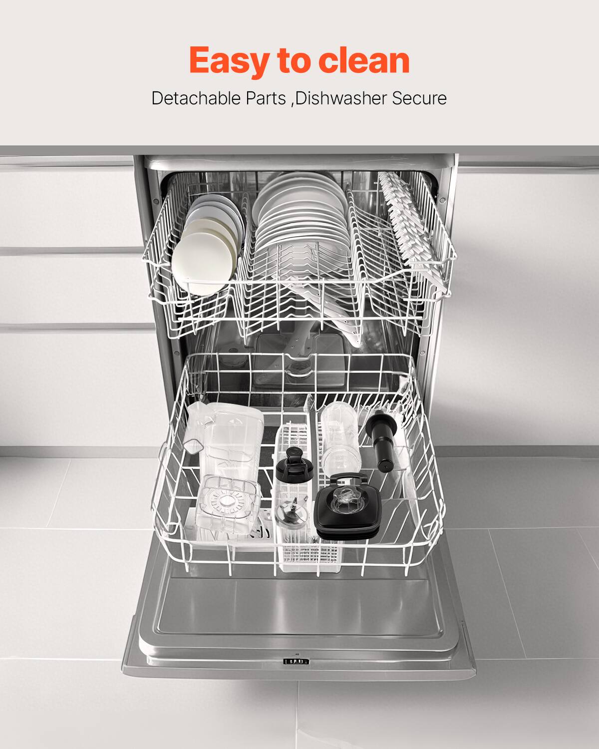 Easy to clean, Detachable Parts, Dishwasher Secure 1 MT0