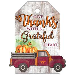 Fan Creations - Virginia Tech Hokies 11'' x 19'' Gift Tag Truck Sign - White