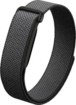 Google - Fitbit Air Performance Loop Band - One Size, Micro-Adjustable - Workout-Friendly - Obsidian