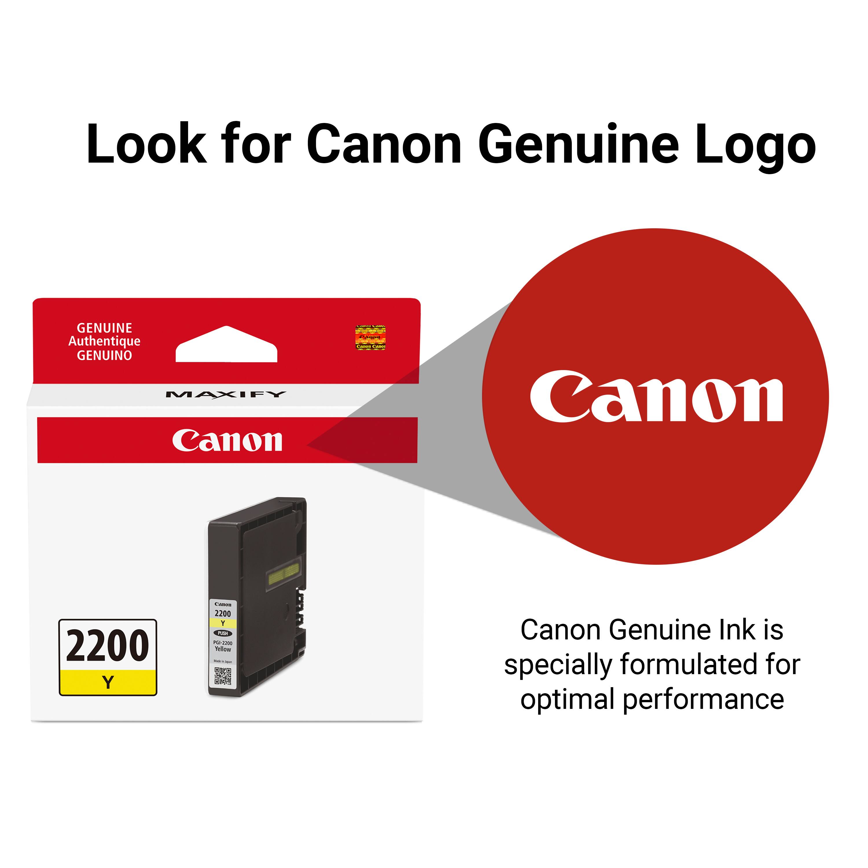Look for Canon Genuine Logo

Canon Genuine Ink is specially formulated for optimal performance