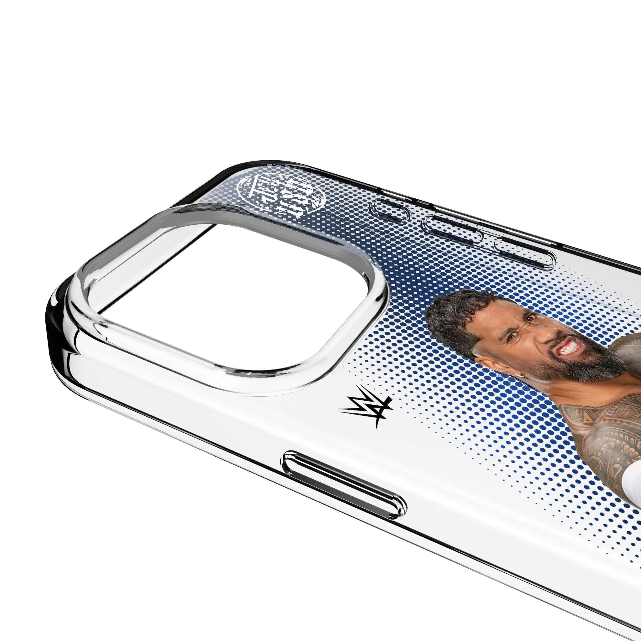 Left. Keyscaper - WWE Superstar Clear Phone Case - Apple iPhone 14 Pro - Jey Uso.