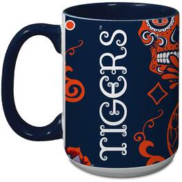Indigo Falls - Auburn Tigers 15oz. Java Dia de los Muertos Mug - Multicolor