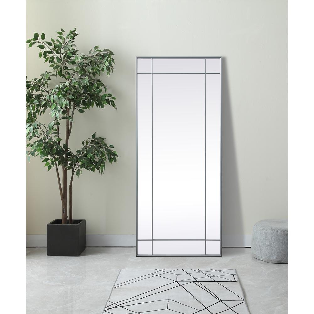 Elegant Decor - French Panel Full Length Mirror 30x70 Inch In - Silver price history on PriceWatchPro