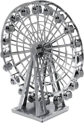 Front. Metal Earth - Metal Earth Ferris Wheel 3D Metal Model Kit Fascinations - Silver.