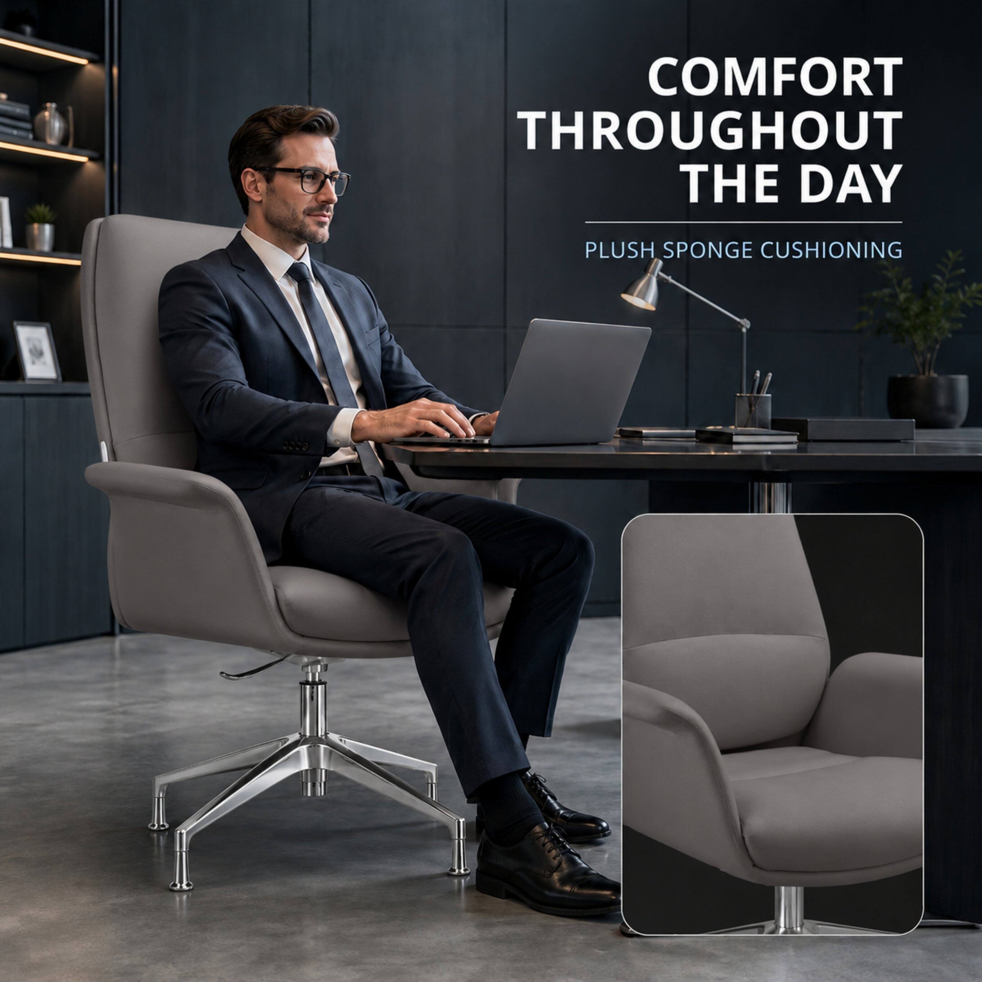 COMFORT THROUGHOUT THE DAY  
PLUSH SPONGE CUSHIONING