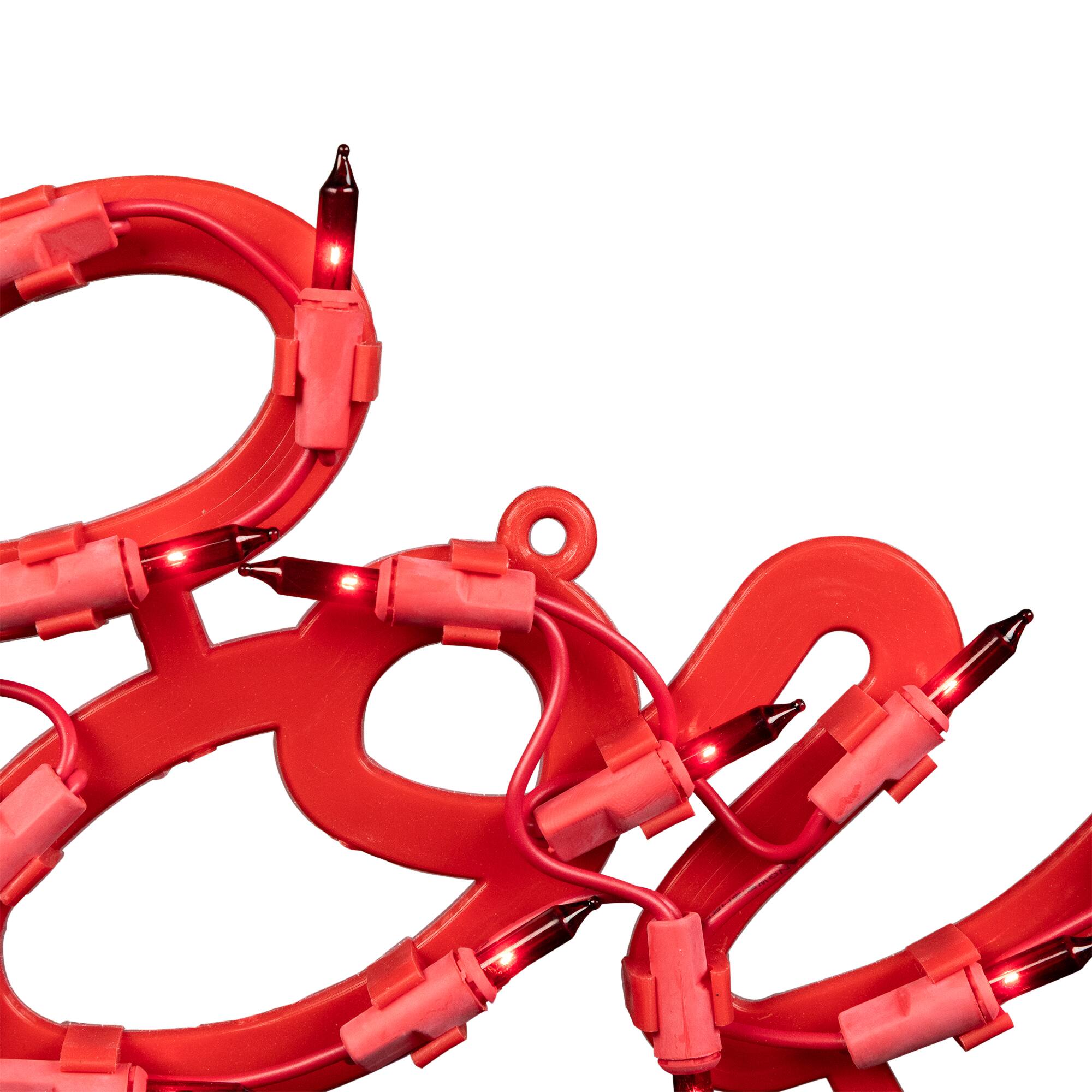 Alt View 5. Northlight - 17" Red Lighted Love Valentine's Day Window Silhouette - Red.