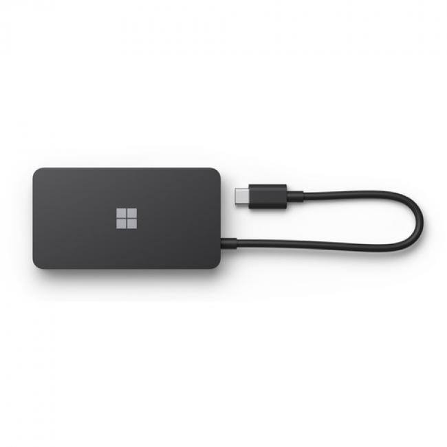 Alt View 2. Microsoft - Microsoft Surface USB-C Travel Hub for Business - USB Type C Connector - 1 x USB-A Port & 1 x USB-C Port - 1 x HDMI & 1.