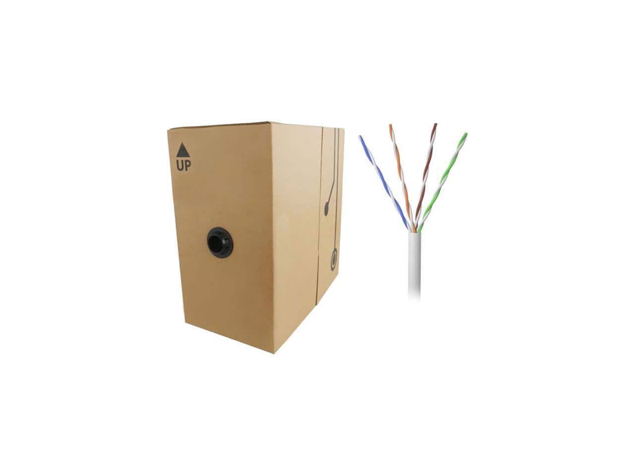 Nippon Labs - 50CPE-5E-SD-1K-WH 1000 ft. Bare Copper 24AWG CMR UTP Cat5e Bulk Cable, 350MHz, Solid Wire - White price history on PriceWatchPro