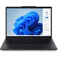 Lenovo - ThinkPad T14 Gen 5 14" Touch - Screen Laptop - AMD Ryzen 7 PRO with 32GB Memory - 1TB SSD - Black - Front_Zoom