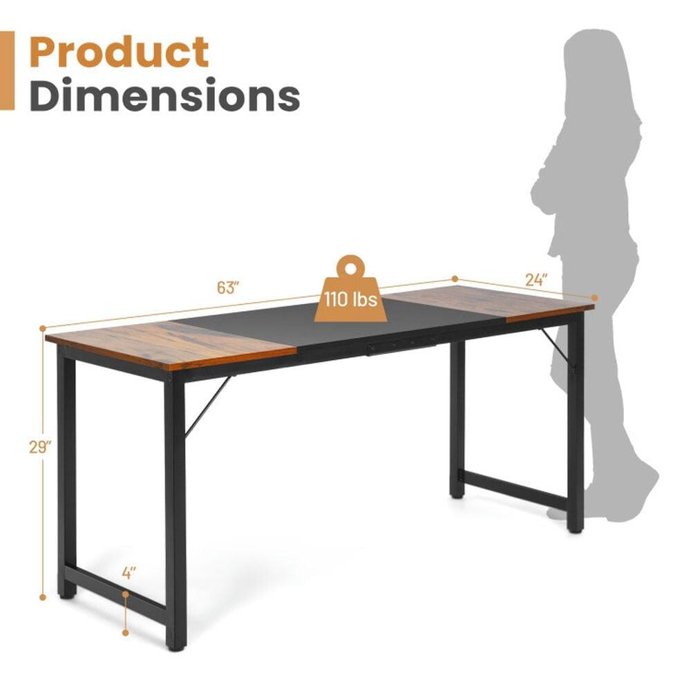 Product Dimensions: 63" x 24" x 29" x 4", 110 lbs