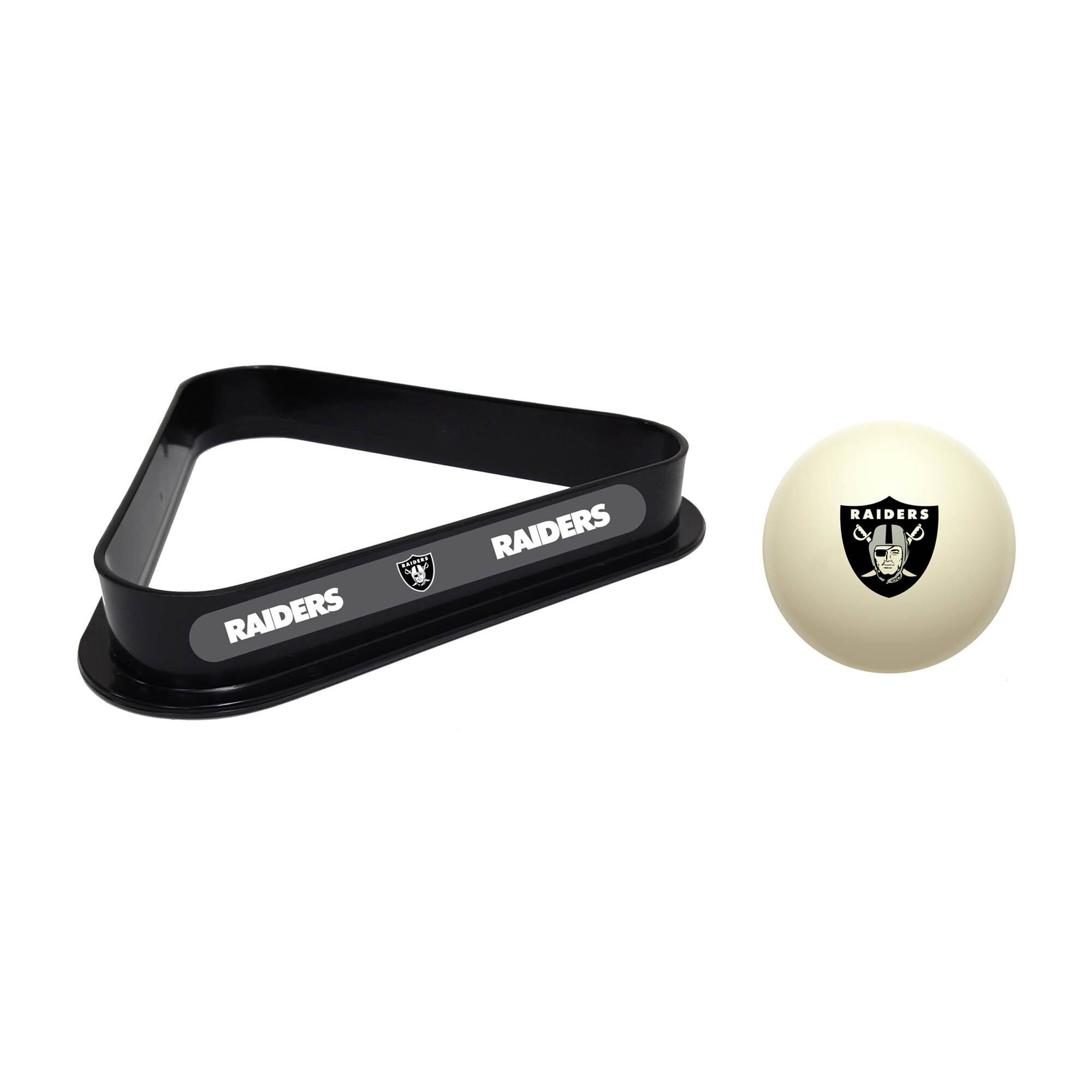 Imperial - Las Vegas Raiders Cue Ball & Rack Set - White