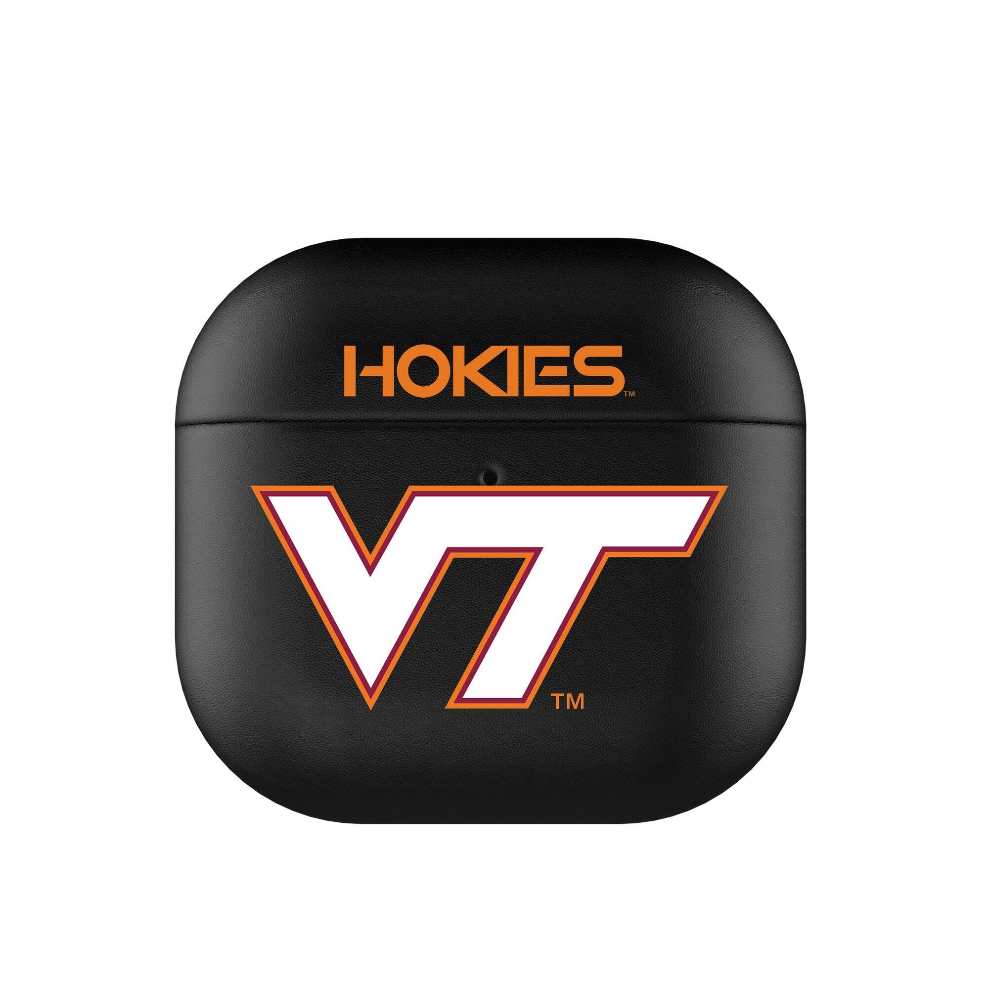 Front. Keyscaper - Virginia Tech Hokies Virginia Tech Hokies Insignia AirPods 4th Generation Case Cover - No Size - Black.