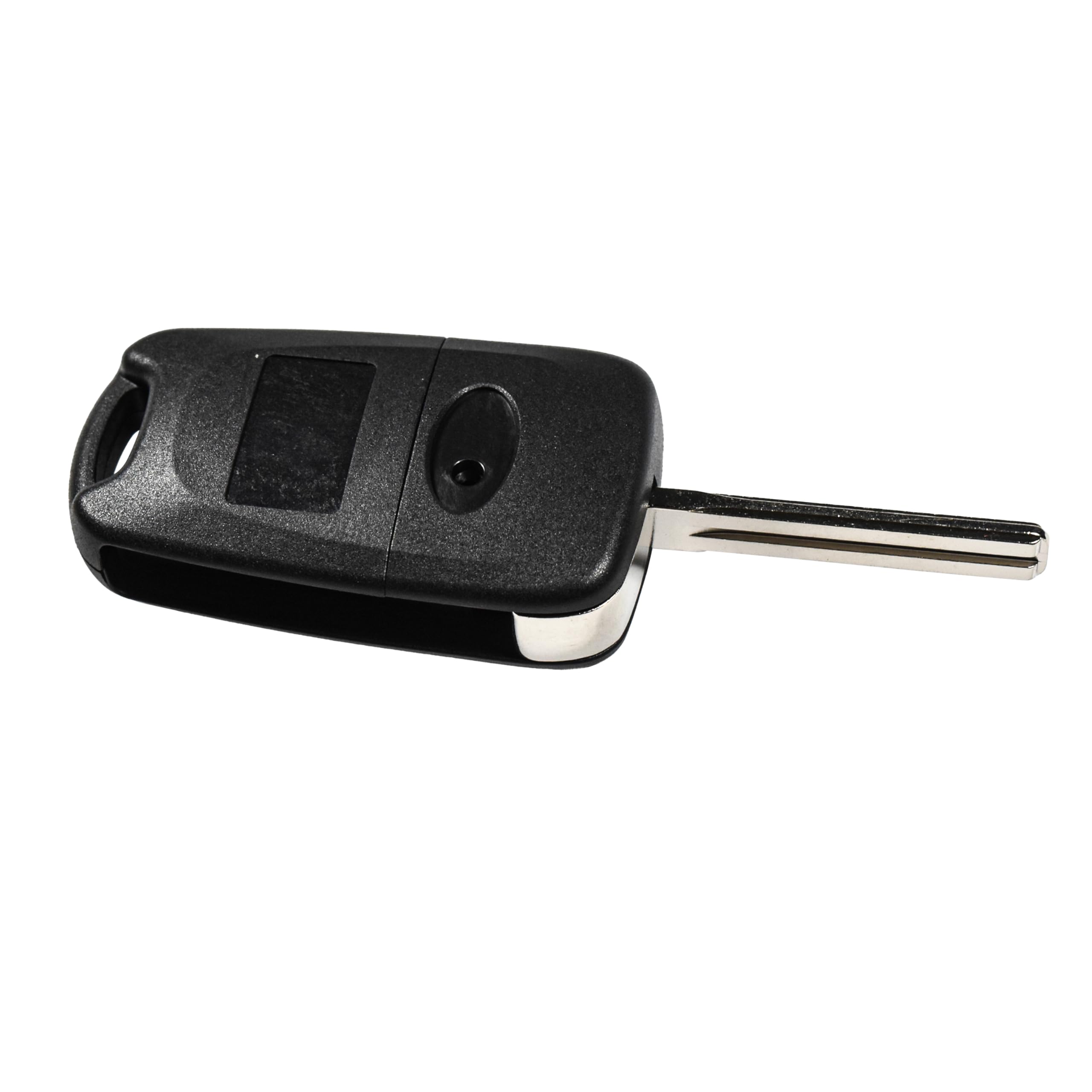 Back. HQRP - Folding Flip Key Fob Shell Case 3-Button with Uncut Blade for Hyundai i20 i30 i35 iX20 iX35 - Black.