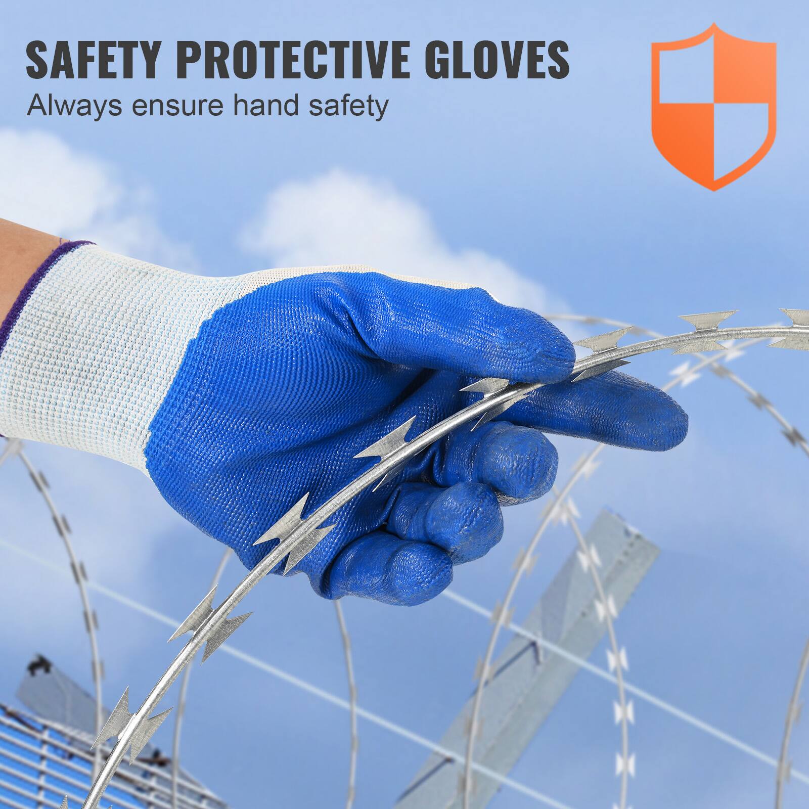 SAFETY PROTECTIVE GLOVES  
Always ensure hand safety
