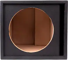 Front. Maxxlink - 12" Single Ported Subwoofer Enclosure - Black.