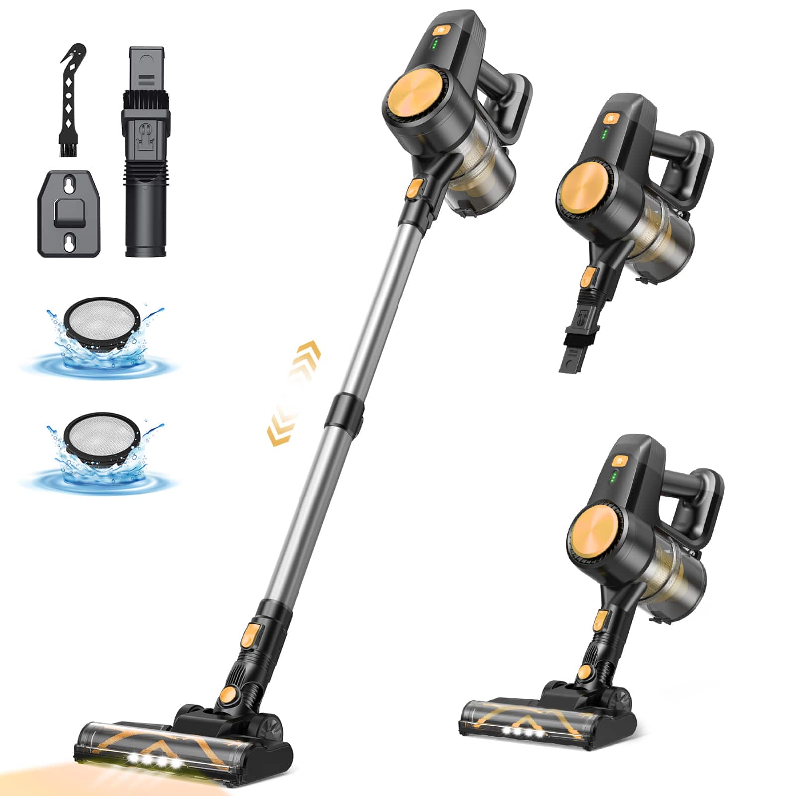 Dyson PencilVac Fluffycones Cordless Vacuum Black/Black 492695-01