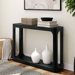 Plank+Beam - Forma Console Table with Bottom Shelf (46in / 170mm) - Black
