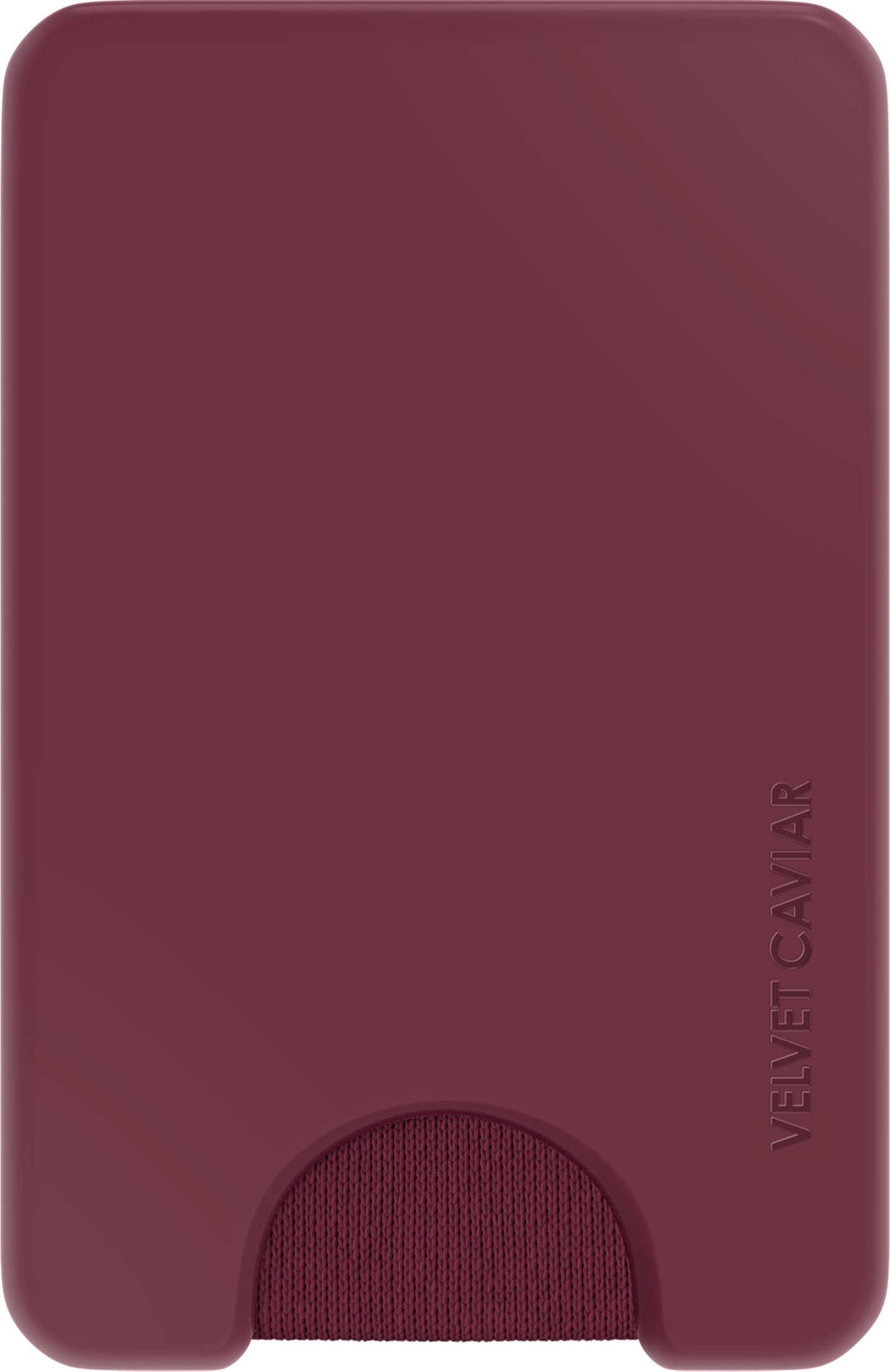 VELVET CAVIAR - Magnetic Phone Wallet - Burgundy 1990