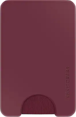 VELVET CAVIAR - Magnetic Phone Wallet - Burgundy 1990
