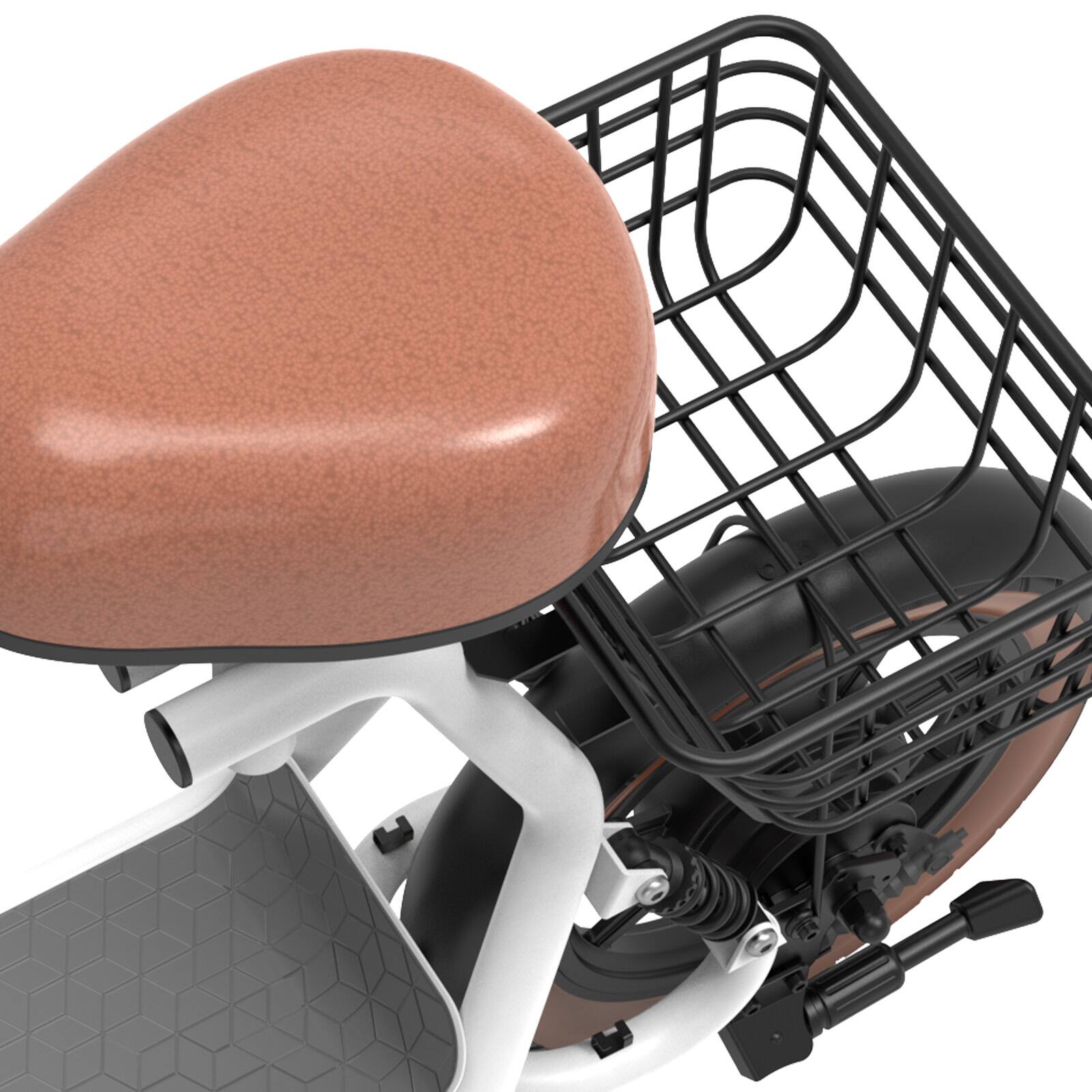 Alt View 6. HiBoy - U2 Electric Scooter with Seat w/ 25 mi Max Operating Range & 20 mph Max Speed - White.