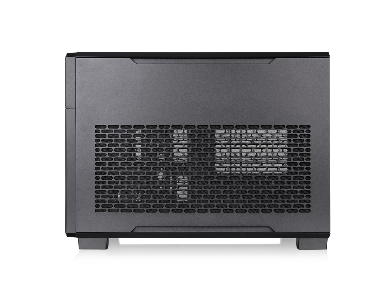 Alt View 5. Thermaltake - Thermaltake TR200; 6.0" LCD; Micro Chassis; mATX/mITX; 360mm Rad; 365mm GPU; Black - Black.