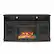 Front. Ameriwood Home - Barrow Creek Fireplace Console - Black Oak.