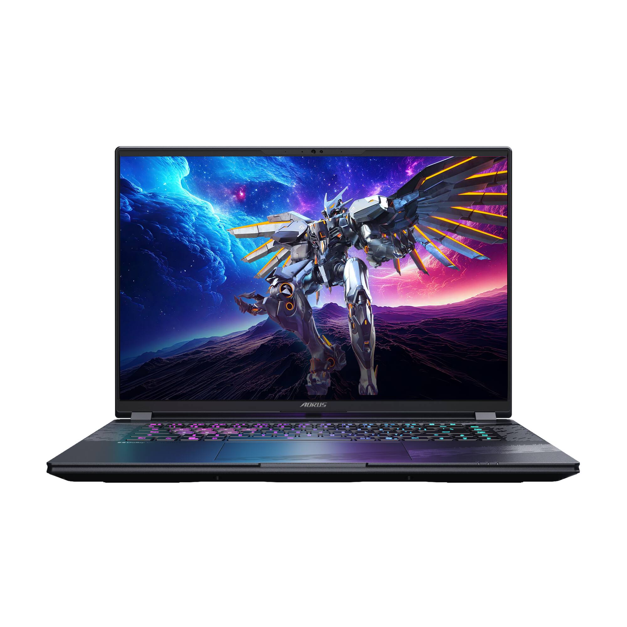 Front. GIGABYTE - AORUS ELITE 16 Gaming Laptop - 16" 165Hz 2560x1600 WQXGA Intel Ultra 9 275HX - 1TB SSD - 32GB DDR5 RAM GeForce RTX 5070 - Gray Tide.