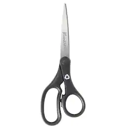 Westcott - KleenEarth® Basic 8" Scissors, Straight, Black