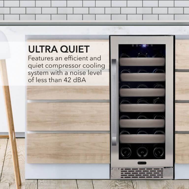 ULTRA QUIET  
Features an efficient and quiet compressor cooling system with a noise level of less than 42 dBA