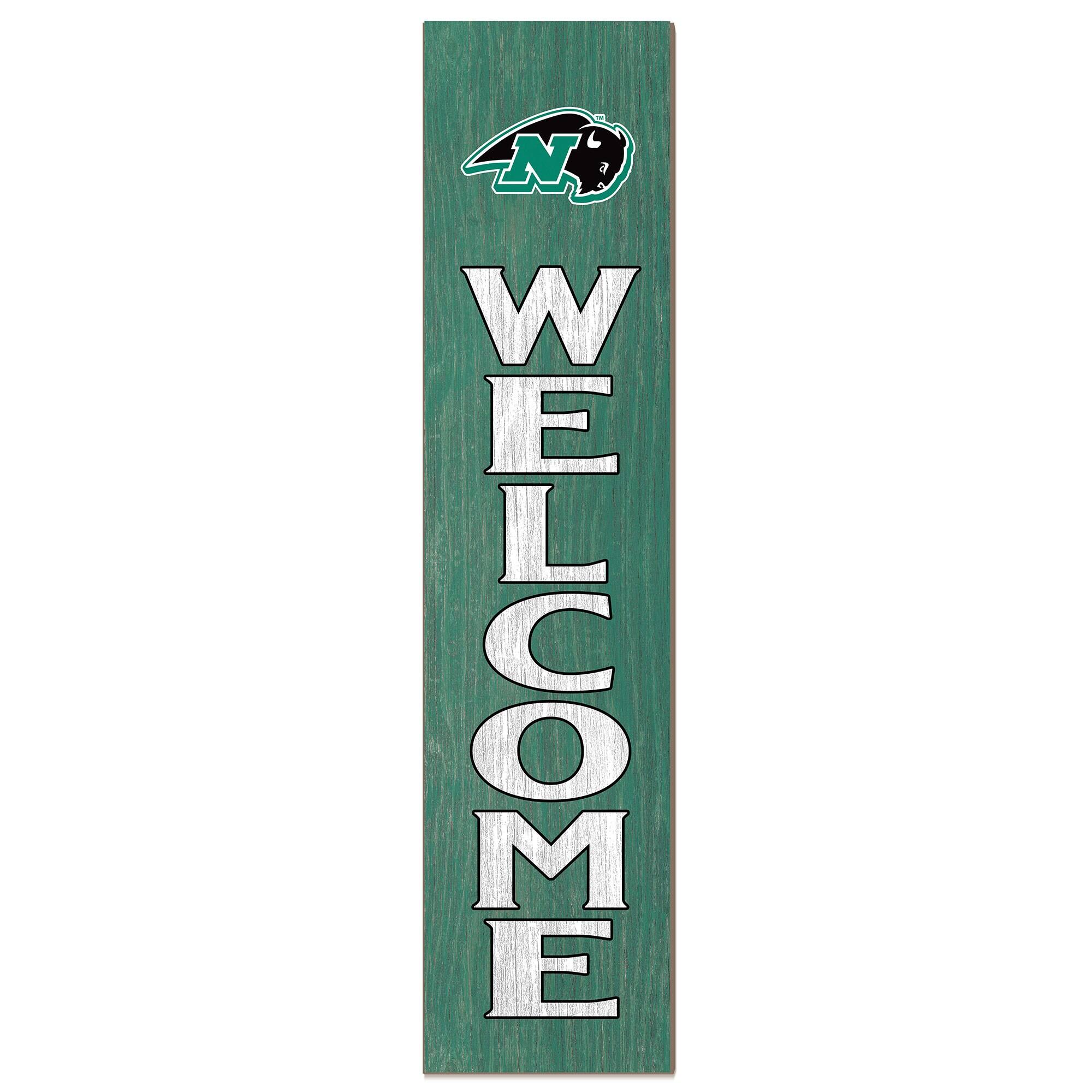 Nichols College Bison 12" x 48" Welcome Outdoor Leaner