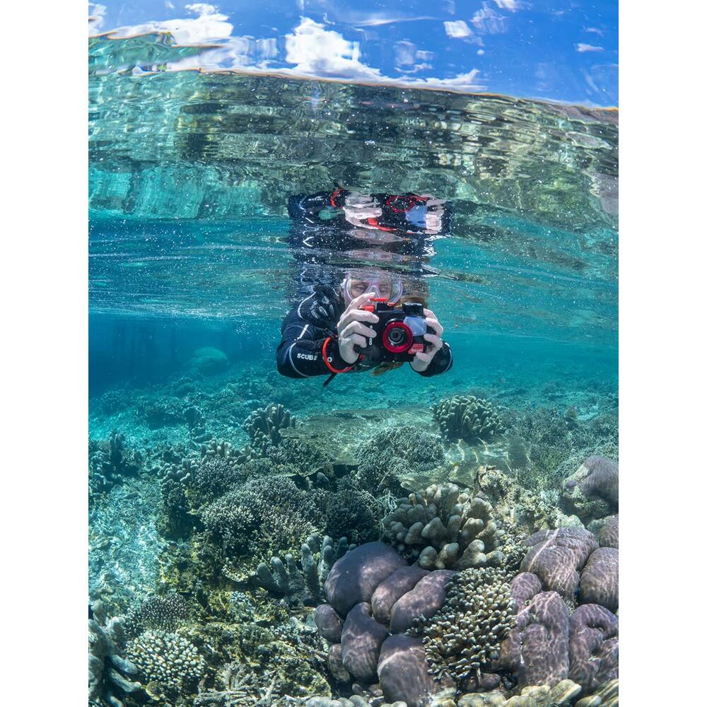 Alt View 5. OM System - Tough TG-7 4K Underwater Camera Red with Safety Bundle + 64GB Card Bundle - Red.