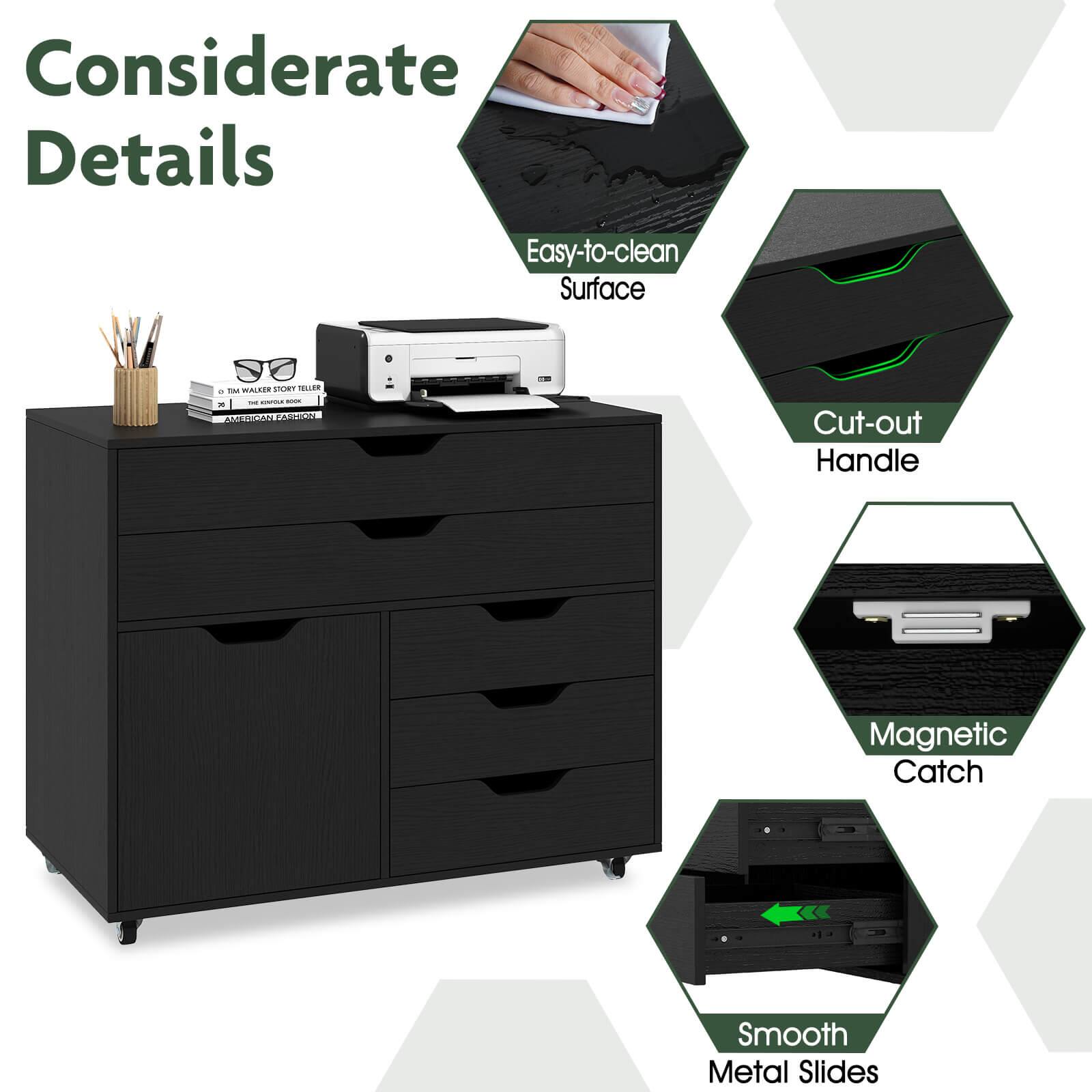 Considerate Details

Easy-to-clean Surface

Cut-out Handle

Magnetic Catch

Smooth Metal Slides