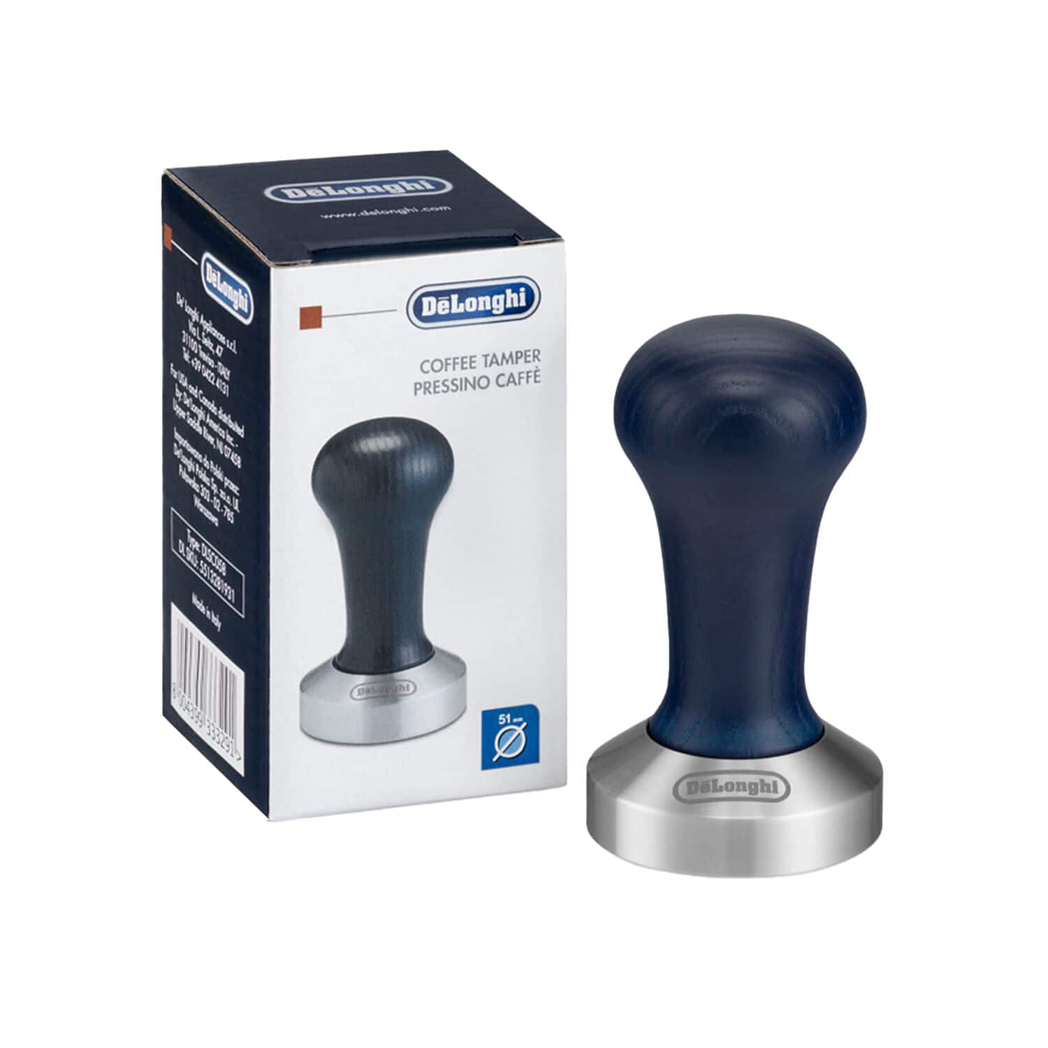 De'Longhi - Coffee Tamper - Stainless Steel