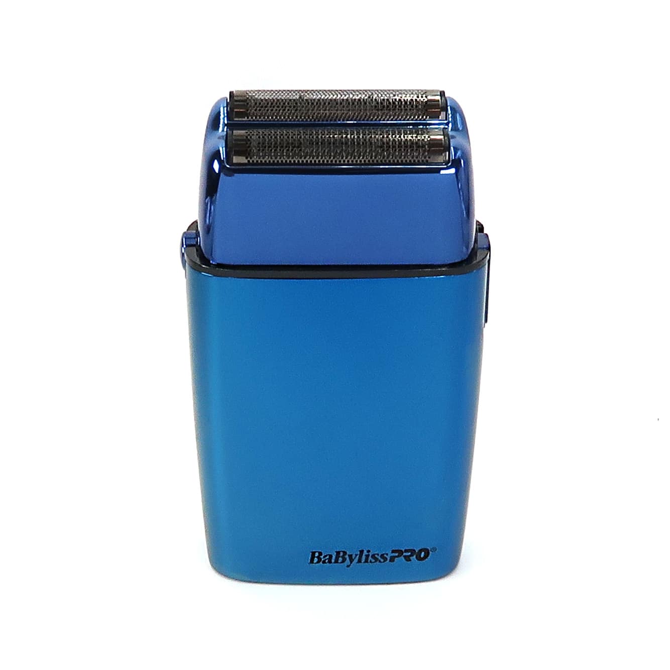 Front. Babyliss - BaByliss Pro LIMITED EDITION Cordless Metal Double Foil Shaver (Blue) FXFS2BL - Blue.