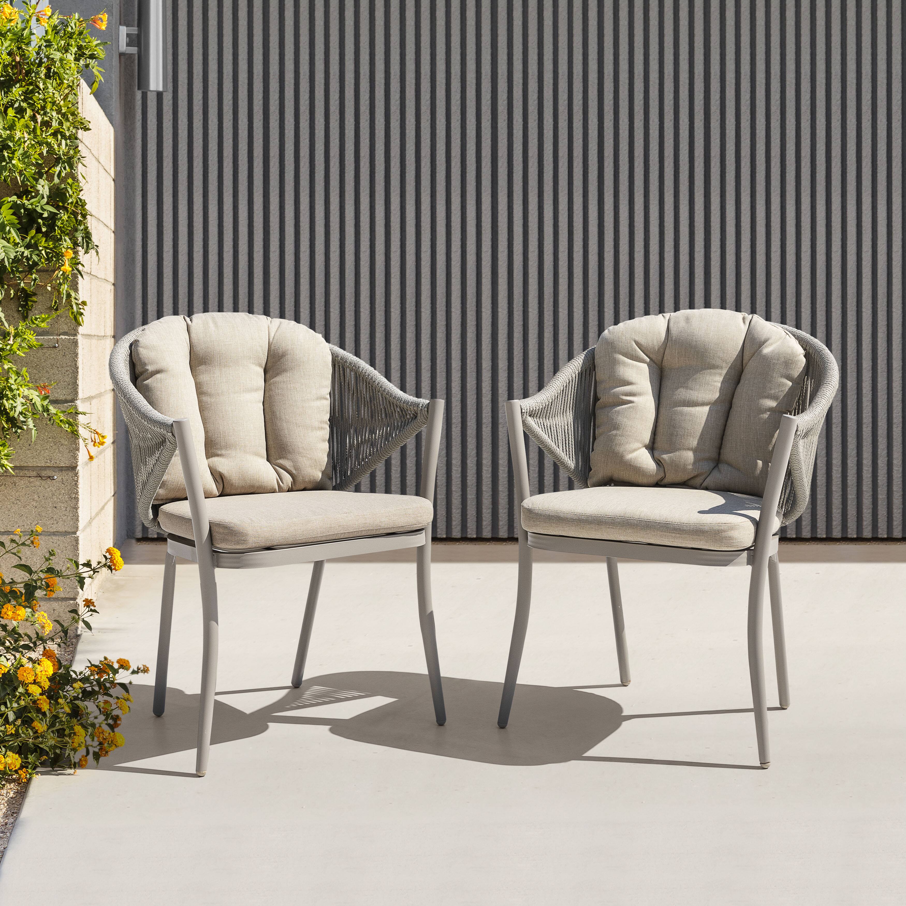 Alt View 4. Nuu Garden - Outdoor 2-Pack 17'' x 20'' x 3.15'' Outdoor Throw Pillows, Olefin - Beige.